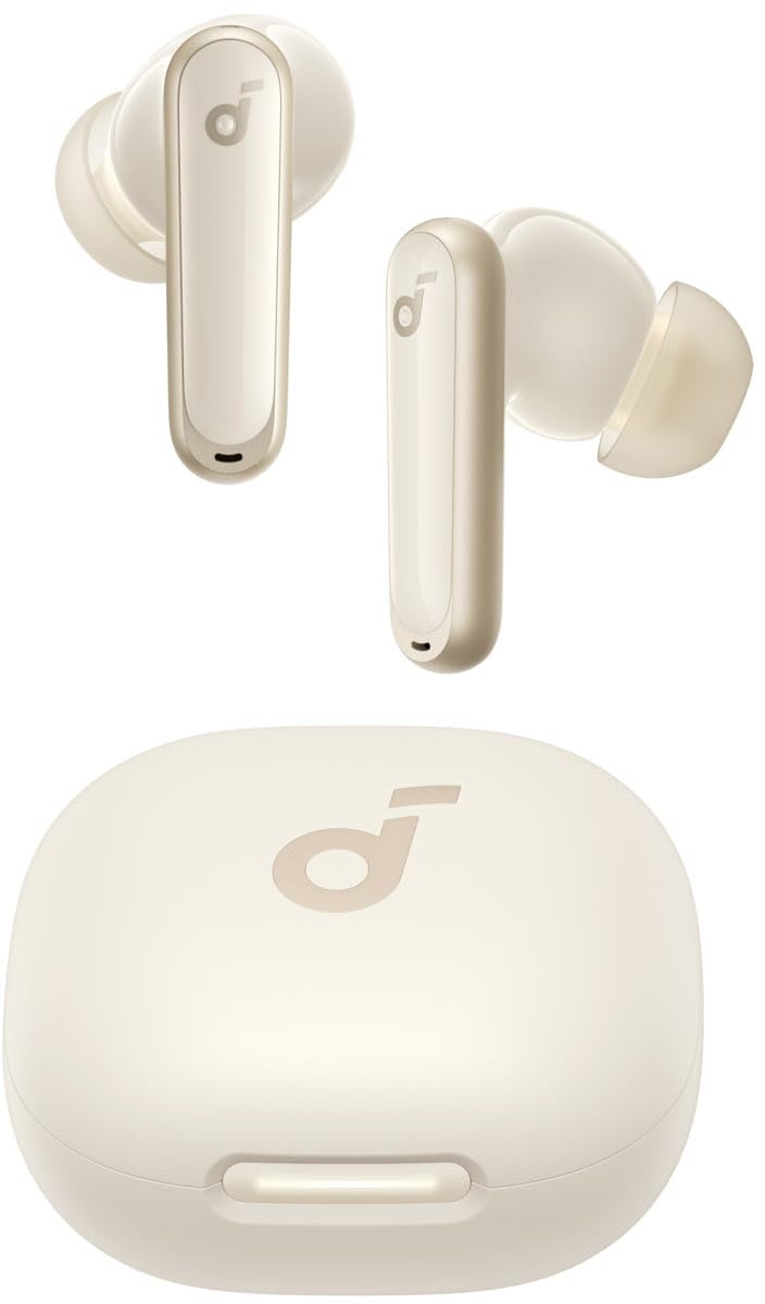 soundcore P40i by Anker, Wireless Earbuds mit Noise Cancelling, Adaptive Geräuschunterdrückung, BassUp, 60h Spielzeit, 2-in-1 Hülle und Smartphone-Ständer, IPX5, kabelloses Aufladen, Bluetooth 5.3