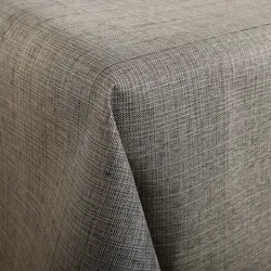 Tischdecke DELINDO LIFESTYLE "SAMBA" Gr. 1, grau (taupe), B:160cm L:130cm, Polyester, Tischdecken, Fleckabweisend, UV-beständig, 230 g/m2