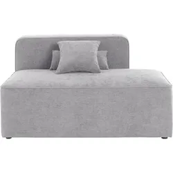 Recamiere ANDAS "Sundstrup", grau, B:140cm H:76,5cm T:93cm, 100% Polyester, Sofas, Modulserie, individuelle Zusammenstellung