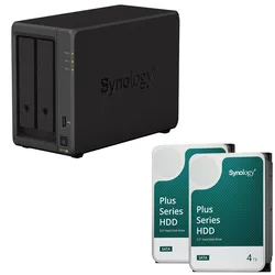 Synology DiskStation DS723+ 2 Einschübe NAS-Server Leergehäuse (DS723+) + 8 TB Synology Plus (2x 4TB)