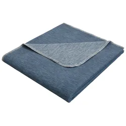 Wohndecke OTTO PRODUCTS "Jannis", blau, B:140cm L:200cm, Wohndecken, GOTS zertifiziert - nachhaltig aus Bio-Baumwolle, Kuscheldecke