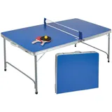 Idena Tischtennisplatte inkl. Netz Schläger Bälle 160x80x70cm für Innen & Außen