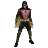 Herren Batman Arkham City Deluxe Muscle Chest Robin, mehrfarbig, Large - L