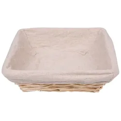 METRO PROFESSIONAL Brotkorb, Weide/Baumwolle, 25 x 25 cm, quadratisch, natur