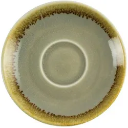 Gastronoble Olympia Kiln Untertassen Moos | 11,5cm | Porzellan | 12 Untertassen