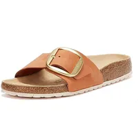 Birkenstock Damen Mules Madrid Big Buckle Cuir Nubuck Brandy Sandale - 39 EU