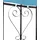 Mendler Pergola Almeria Ø 3 m inkl. 4 Seitenteile Türkis/Blau