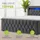 Juskys Boxspringbett Leona - Samt & Grau