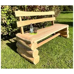 Holzbank Massiv Allgäu - Gartenbank aus Robinie/Lärche - 170 cm breit - robuste Sitzbank für Garten & Terrasse