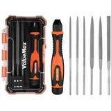 luxuskollektion Nadelfeilen Set 7tlg. Mini Feilenset mit austauschbarem Feilensatz