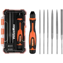 luxuskollektion Nadelfeilen Set 7tlg. Mini Feilenset mit austauschbarem Feilensatz
