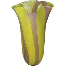 Vase HAYLEY gelb - gelb - BHT 21x35x21 cm