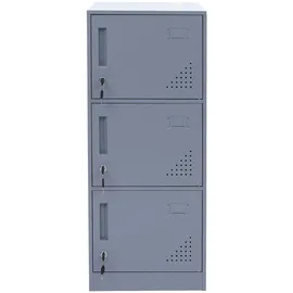 Mendler HWC-P63 Spind 90 x 38 x 45 cm Grau