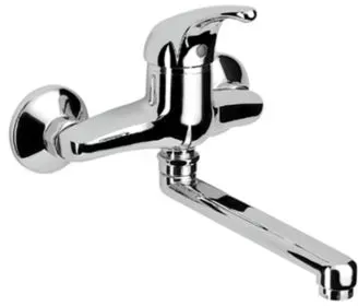 Herzbach Largo Waschtischarmatur 52144000101 chrom, Aufputz, Auslauf 200 mm