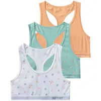Buffalo Bustier (Packung, 3-tlg) Uni und Blümchen-Print in einer