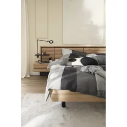 SCHÖNER WOHNEN-Kollektion Bettwäsche »Art«, aus beständigerer Baumwolle SCHÖNER WOHNEN-KOLLEKTION grau B/L: 135 cm x 200 cm
