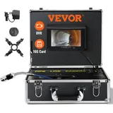 Vevor Profi 7" 480p-Rohrkamera 30m Kanalkamera Endoskop 1000TVL Inspektionskamera 130° Betrachtungswinkel 25mm Kameradurchmesser 4500 mAh-Akku für 6 Stunden Endoskopkamera Rohr DVR-&Fotoaufnahme