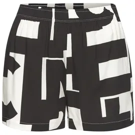 French Connection Pyjamashorts Damen schwarz-weiß-gemustert Gr.42