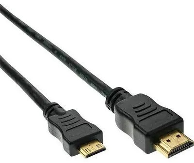 Inline HDMI-A auf mini HDMI-C Kabel 1,5m schwarz