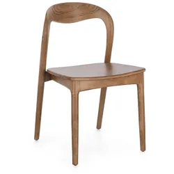 Esszimmerstuhl Miley aus Teakholz, Natur