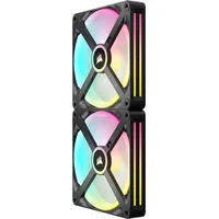 Corsair iCUE LINK QX140 RGB Starter Kit, schwarz, LED-Steuerung, 140mm, 2er-Pack