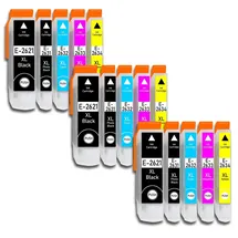 Epson 10er Sparpack Epson ersetzt Epson T262x / T263x Nr.26XL für XP510 XP520 XP600 XP605 XP610 XP620 XP-625, XP-700, XP-710, XP-720, XP-800, XP-810, XP-820 (15er)