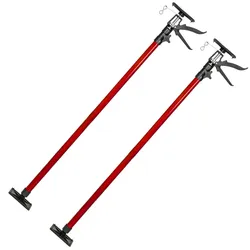 tectake® 2er-Set Teleksopstützen, stufenlos höhenverstellbar, Belastbarkeit 30 kg je Stütze, mit Schnellspannsystem