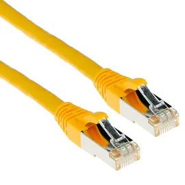 Act Yellow 15 meter LSZH SFTP CAT6A patch cable snagless with RJ45 connectors s/ftp Cat6a 15 m), Netzwerkkabel Gelb