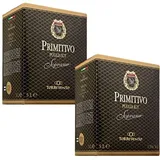 2x Soprano Primitivo Rotwein trocken 13% Vol. in 5 Liter Bag-in-Box - 10 l