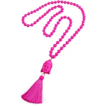 COLLEZIONE ALESSANDRO Lange Kette Nepal pink / Glas
