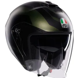AGV Irides Sakai Jethelm - Matt Dunkelgrün/Schwarz / L
