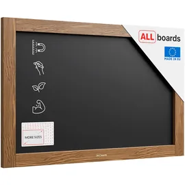 ALLboards Magnetische Kreidetafel 60x40 cm, Holzrahmen