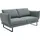 Schöner Wohnen Couch Polyester 2-Sitzer Grau