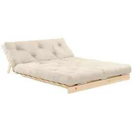 Karup Roots Schlafcouch Baumwolle 2,5-Sitzer Beige
