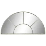 DKD Home Decor 122 x 2,5 x 62 cm Grau Metall Weiß Vintage Fenster - Weiß