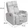Mendler Fernsehsessel HWC-A54 Kunstleder 75 x 100 x 75 cm Braun mit Wippfunktion