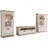 Home Affaire Wohnwand HOME AFFAIRE "Florenz, Anbauwand im Landhausstil, Komplettset mit Metallgriffen", weiß (pinie weiß), B:330cm, Holzwerkstoff, Kastenmöbel-Sets, Wohnwand, enthält Vitrine, Lowboard und Kommode, 330 cm breit