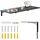 Maclean Brackets Maclean MC-128 Faltbares Wandregal 100x40 cm, Tragkraft 50 kg, Klapptisch mit Sicherheitsverriegelung und Wasserwaage, für Küche, Büro, Werkstatt oder Garage