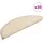 vidaXL Stufenmatten 30 Stk. 56x17x3 cm Creme Halbrund