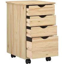 vidaXL Rolling Cabinet 34 x 39 x 56 cm Braun