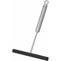 Crepes-Verteiler RÖSLE, schwarz (edelstahlfarben, schwarz), B:12cm H:1,2cm, Edelstahl, Silikon, Küchenpaletten, Crepes Verteiler, Crêpes Verteiler Silikon zum Verstreichen in der Pfanne