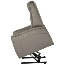 Hukla Sessel Dean Leder 70 x 107 x 88 cm Grau elektrisch