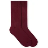 Von Jungfeld Merino Wollsocken 1 Paar Ruby Red 36-40