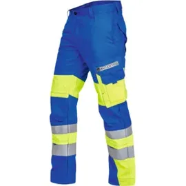 ROFA Multinorm-Bundhose VIS-LINE, kornblau / gelb, Konfektionsgröße DE: 48