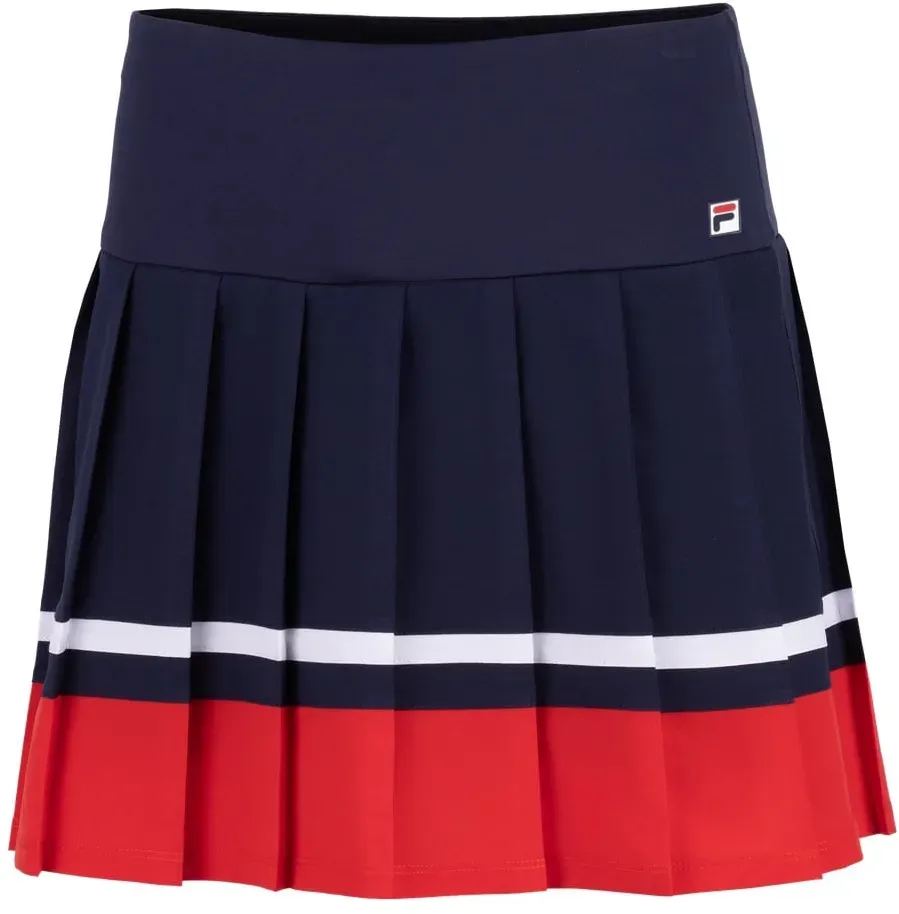 Fila Tennisrock Sabine (Faltenrock) navyblau/rot Damen