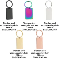 Laserpecker Zubehör Rechteckiger Schlüsselanhänger Titan 10 Stk.