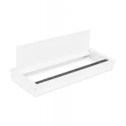 Kabelkanal aus Metall für Schreibtisch | Kabeltülle SLOTI für Arbeitsplatz Organisation | Kabelmanagement System für Büro | Kadima Design
