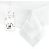 ZOLLNER Tischdecke 130 x 280 cm Weiß