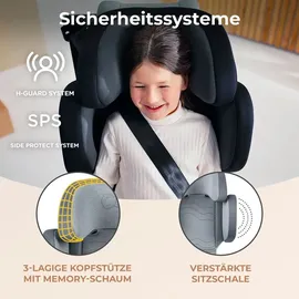 Kinderkraft Xpand 2 i-Size With Isofix System 100- Kindersitz 150 Cm - Rocket Grey - One Size
