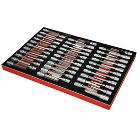 KS Tools 1/2 Bit-Stecknuss-Satz in Schaumstoffeinlage 64-tlg.